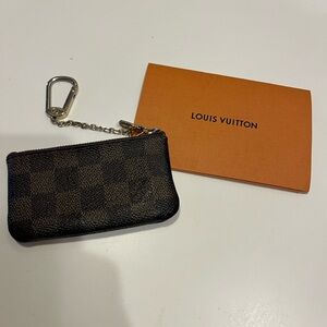 Louis Vuitton Key Pouch Brown Damier Ebienne